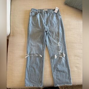 Abercrombie & Fitch Ankle Straight Ultra High Rise